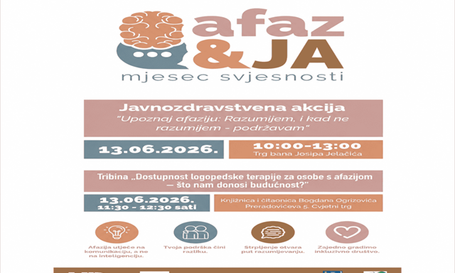 Obilježavanje Mjeseca svjesnosti o afaziji