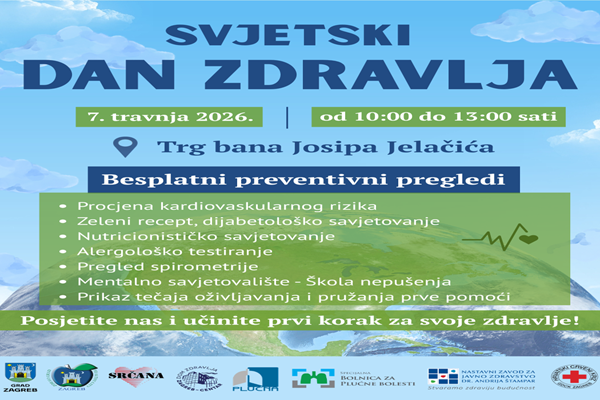 Svjetski dan zdravlja 2026. u Zagrebu